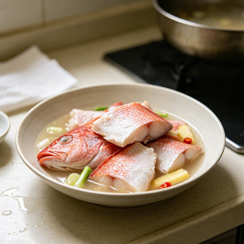Frozen Red Snapper Steak Pieces